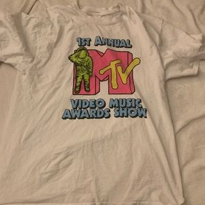 Vintage MTV White T-Shirt SIZE XL